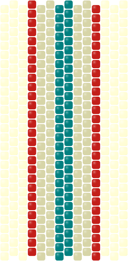 Country Stripe — Peyote bead pattern