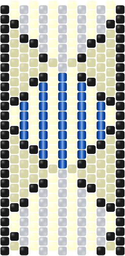 Deco Fan Arches — Peyote bead pattern
