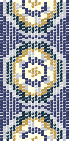 Deco Rondel — Peyote bead pattern