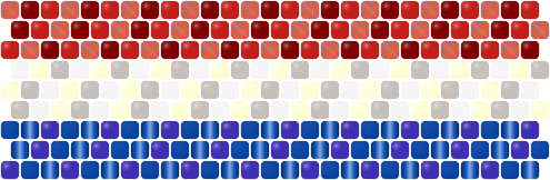 Land of the Free Ring — Brick bead pattern
