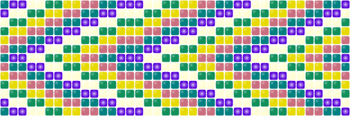 Kaleidoscope Bands — Loom bead pattern