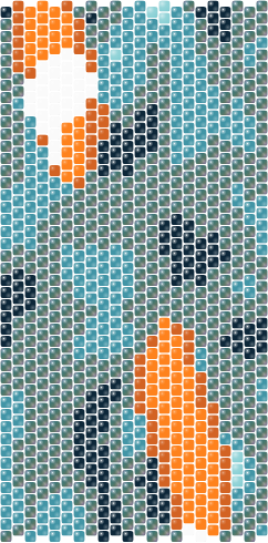 Koi Pond — Peyote bead pattern