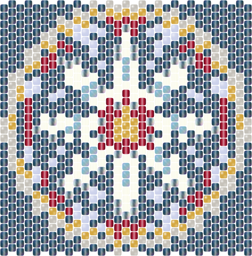 Nordic Snowflake — Peyote bead pattern