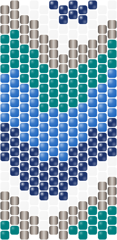 Ocean Waves — Peyote bead pattern