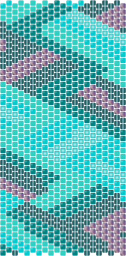 Peacock Weave — Peyote bead pattern