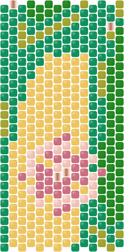 Peony Bloom — Peyote bead pattern