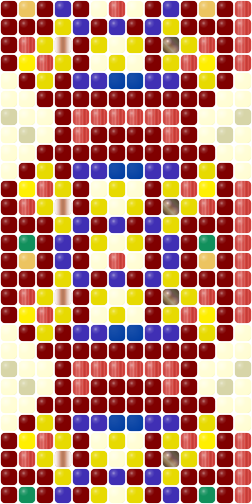 Persian Carpet Rich — Herringbone bead pattern