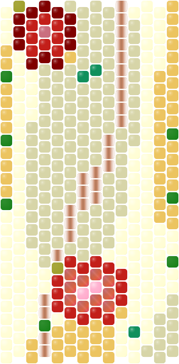Rose Garden Trellis — Peyote bead pattern