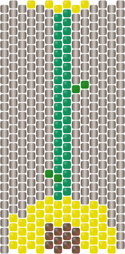 Sunflower March — Peyote bead pattern