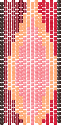 Coral Current — Peyote bead pattern
