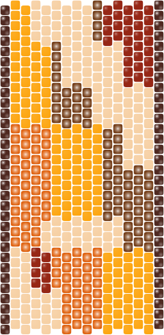Desert Circuit — Peyote bead pattern