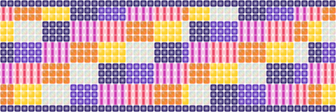 Ember Mosaic — Loom bead pattern