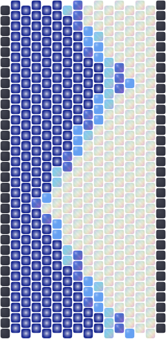 Glacier Peaks — Peyote bead pattern