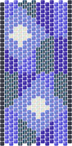 Indigo Quilt — Peyote bead pattern