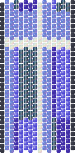 Twilight Tartan — Peyote bead pattern