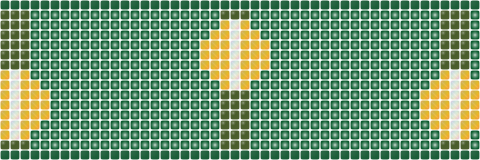 Wildflower Rail — Loom bead pattern