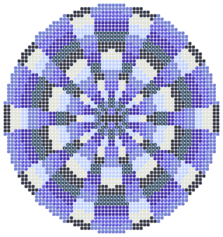 Midnight Mandala — Loom bead pattern