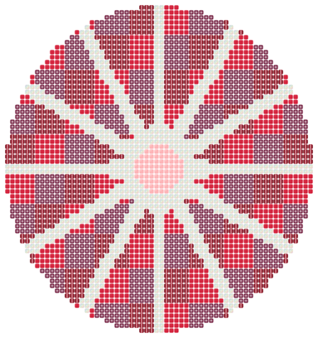 Retro Daisy — Loom bead pattern