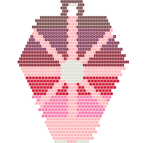 Lotus Lantern — Brick bead pattern