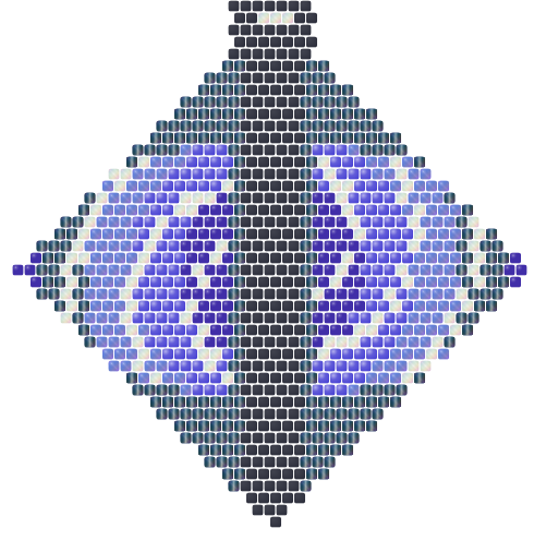 Midnight Moth — Brick bead pattern