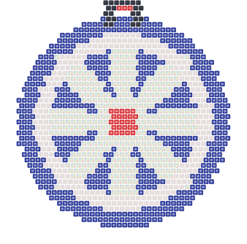 North Star Medallion — Brick bead pattern
