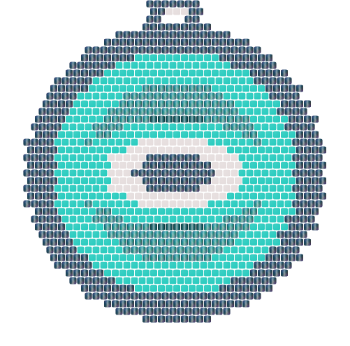 Ocean Eye — Brick bead pattern