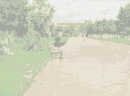 A City Park — Loom bead pattern