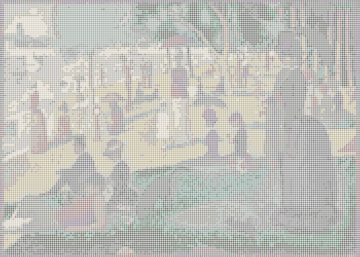 A Sunday on La Grande Jatte — 1884 — Loom bead pattern