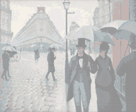 Paris Street; Rainy Day — Loom bead pattern