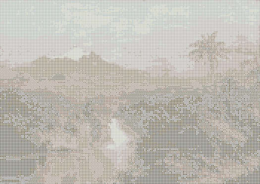 View of Cotopaxi — Loom bead pattern