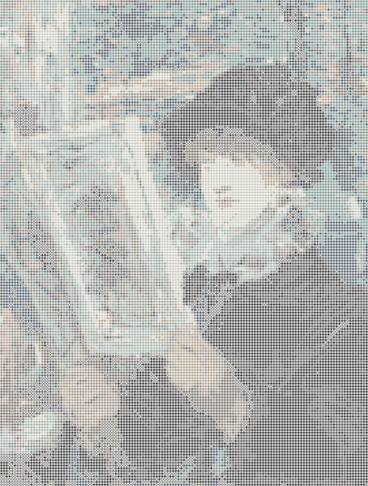 Woman Reading — Loom bead pattern