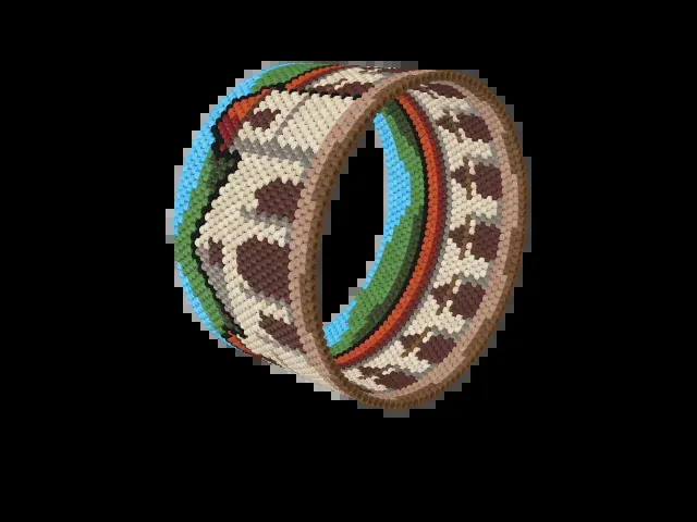 Cusco Plaza bead bracelet pattern preview