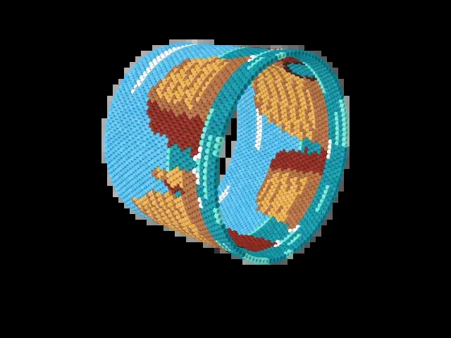 Algarve Cliffs bead bracelet pattern preview