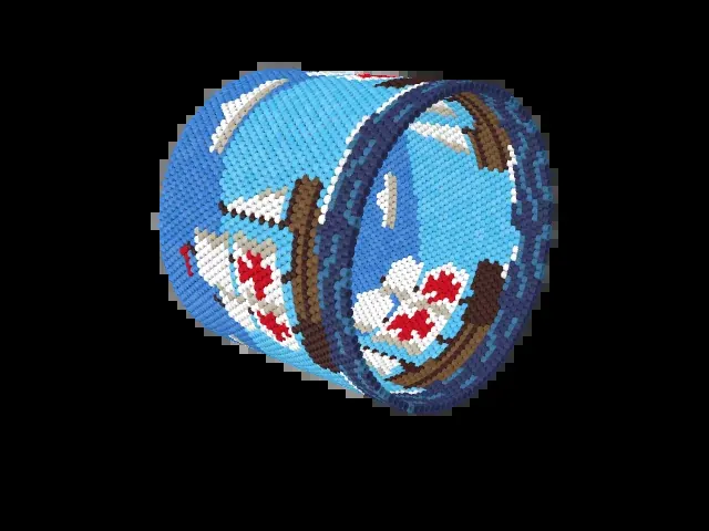Portuguese Caravels bead bracelet pattern preview