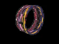 Bioluminescent Bay bead bracelet pattern, colour version 2