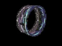 Bioluminescent Bay bead bracelet pattern, colour version 3