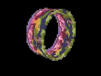 Flamboyán in Bloom bead bracelet pattern, colour version 3