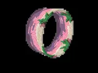 Flamenco Beach bead bracelet pattern, colour version 2