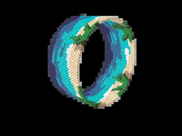 Flamenco Beach bead bracelet pattern preview