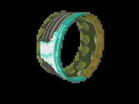Gozalandia Falls bead bracelet pattern, colour version 2