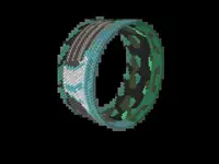 Gozalandia Falls bead bracelet pattern, colour version 3