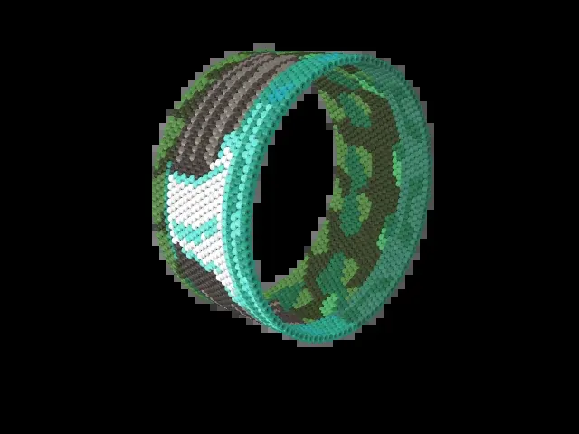 Gozalandia Falls bead bracelet pattern preview