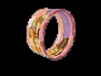 Mona Island Cliffs bead bracelet pattern, colour version 2