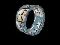 Old San Juan bead bracelet pattern, colour version 3