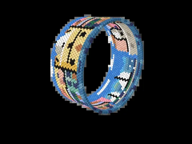 Old San Juan bead bracelet pattern preview