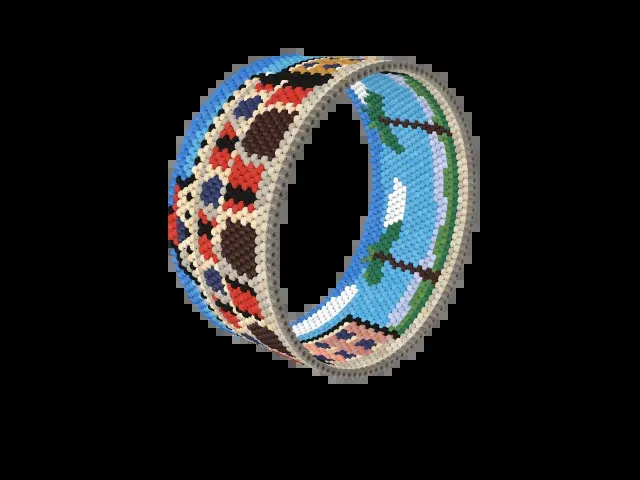 Parque de Bombas bead bracelet pattern preview
