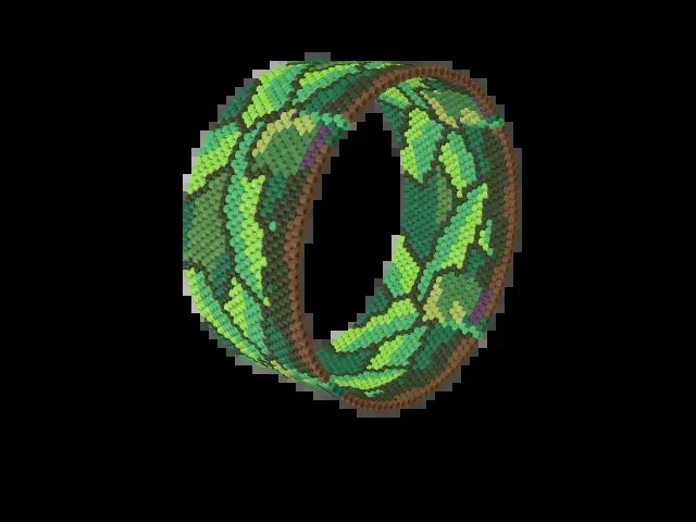 Plantain Grove bead bracelet pattern preview