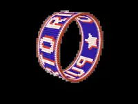 PUERTO RICO bead bracelet pattern, colour version 2