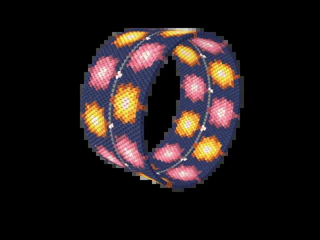 Jogyesa Lanterns bead bracelet pattern preview