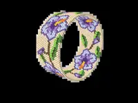Mugunghwa bead bracelet pattern, colour version 2